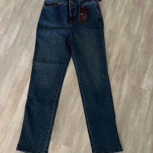 Brand new high rise classic tapered straight jeans